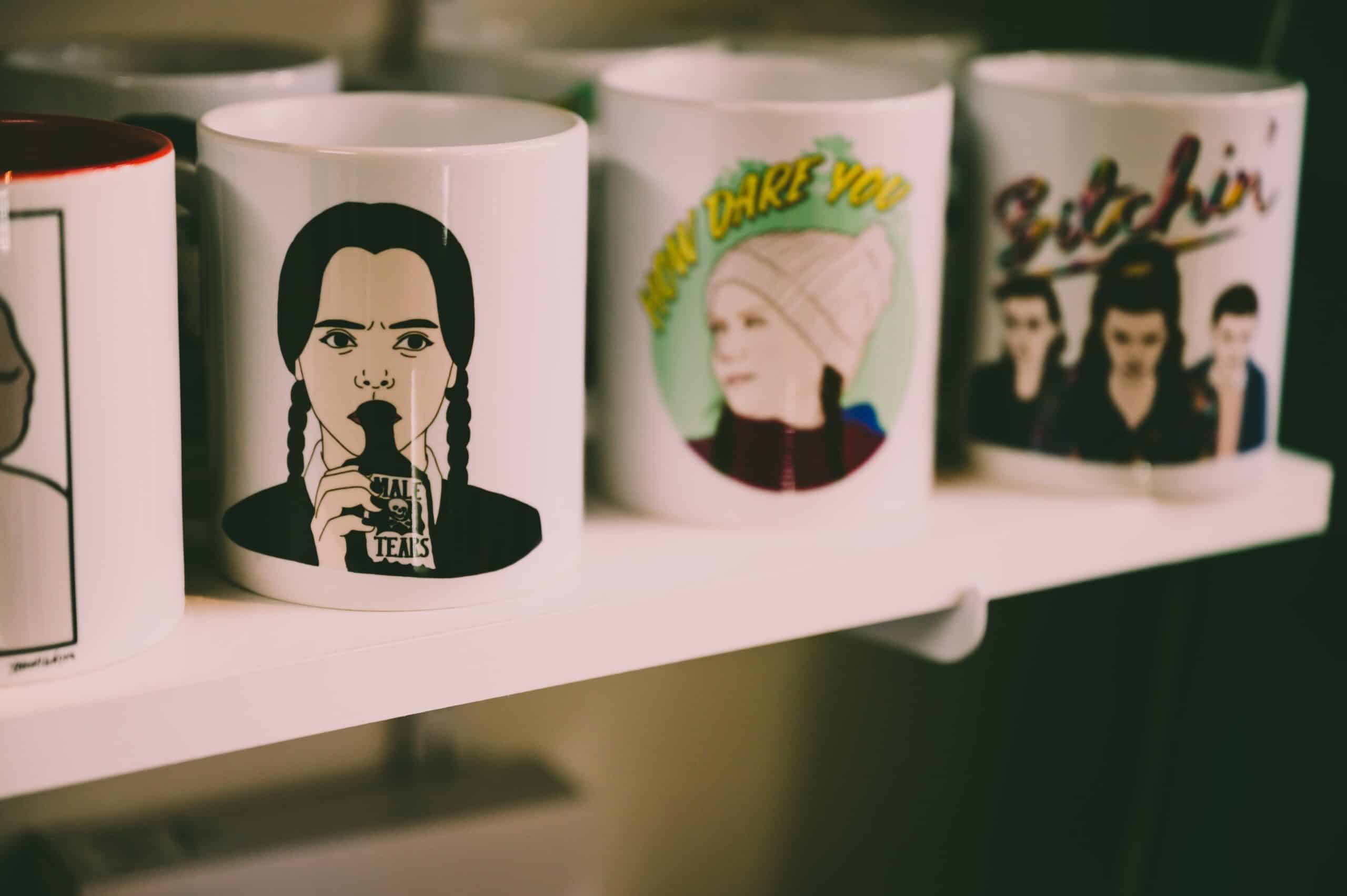 Dye sublimation ceramic mugs from Prince William Pottery