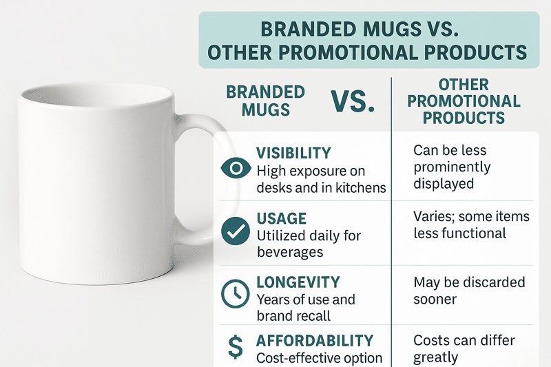Comparison of mug benefits: longevity, ROI, and practicality vs other items